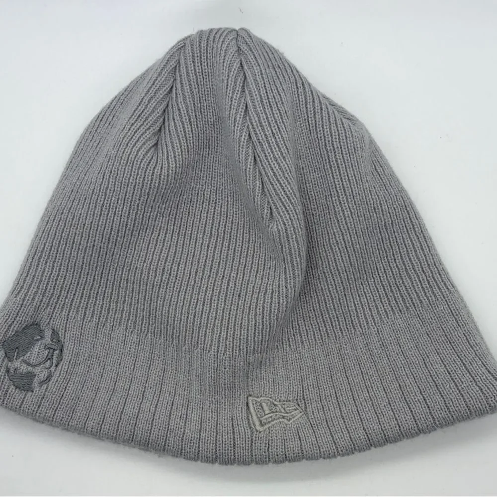 New Era Gray Knit Fleece Lined Mens Beanie
